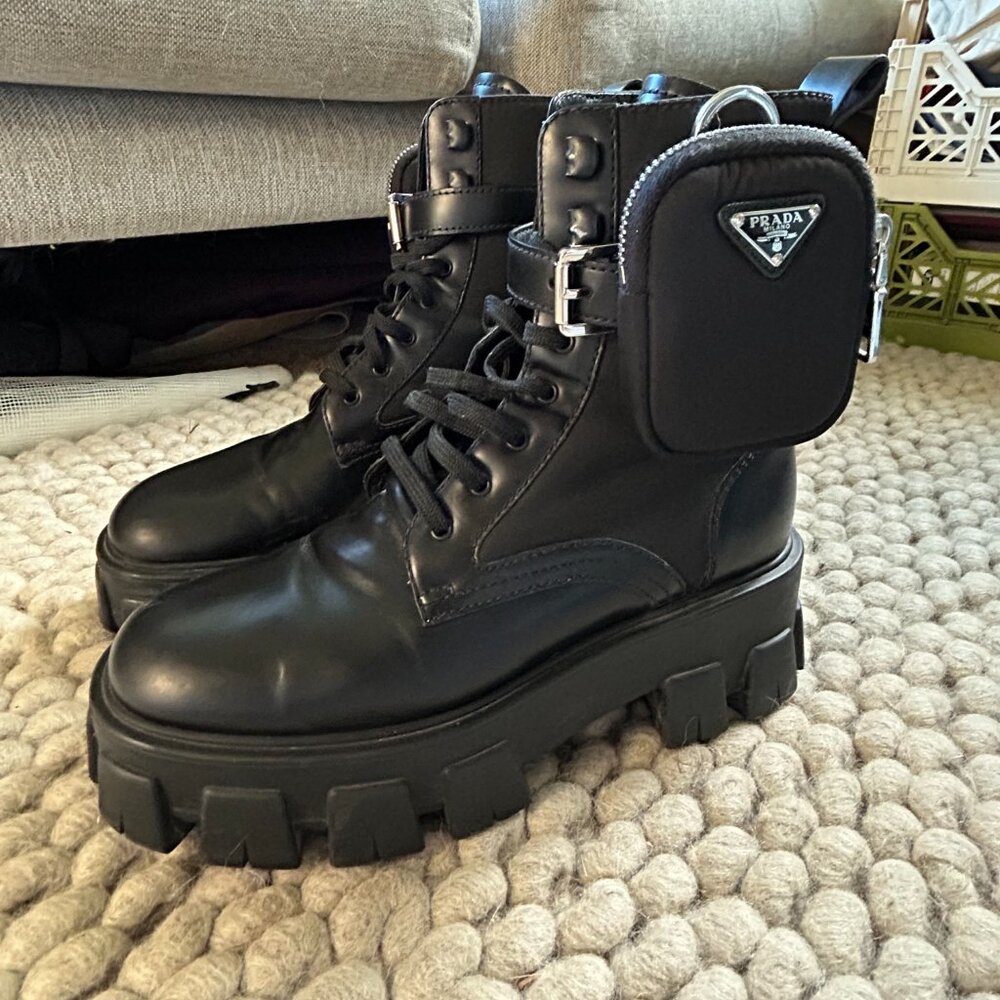 Prada lug sole combat boots - Picture 2 of 8